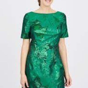 Scoop Back Jaquard Dress by Belle Badgley Mischka